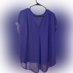 I.N.C womens purple blouse size‎ 1X